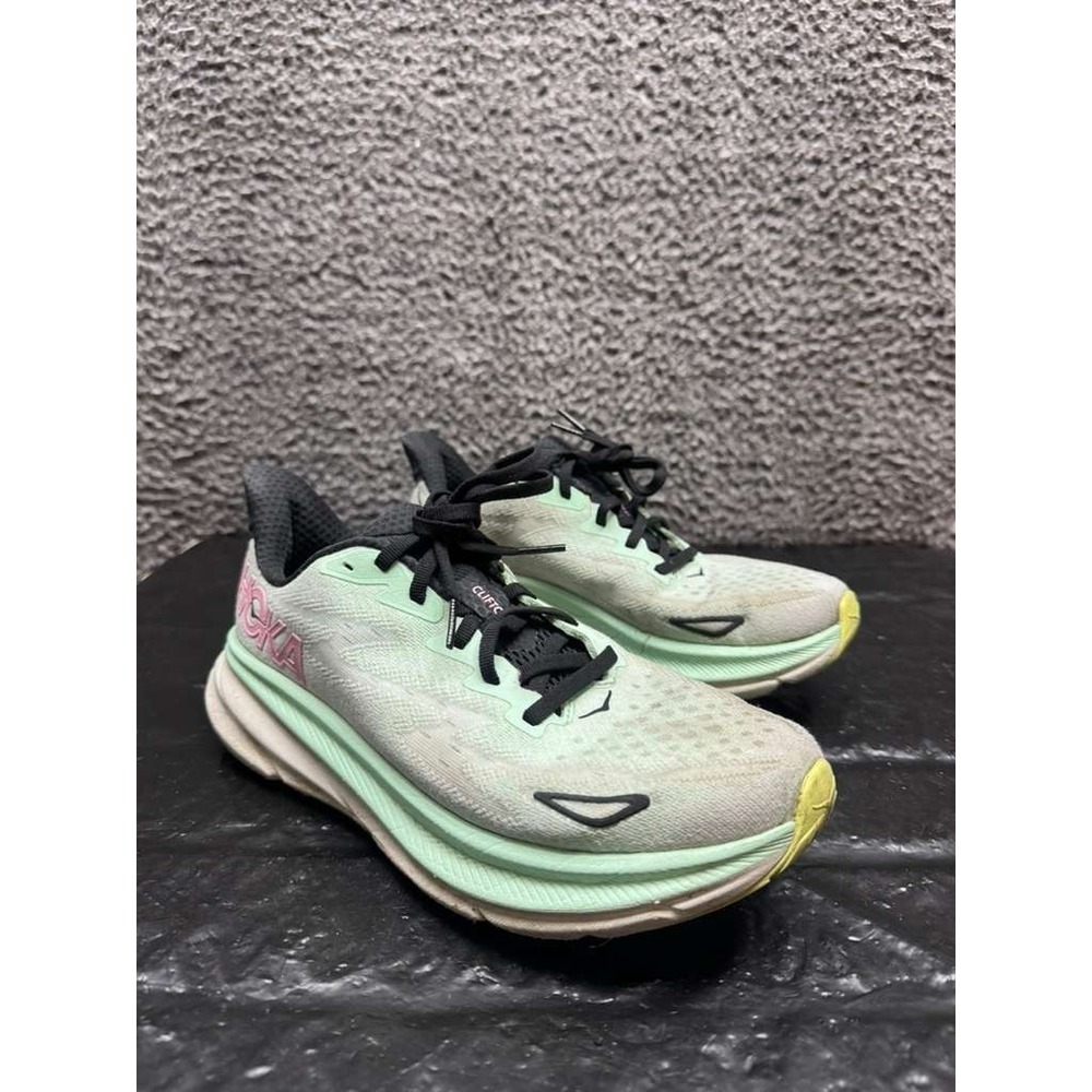 Hoka Clifton 9 Sneakers Mint Fluorite/Snow Melt 1127896-MNW Womens Size 7.5B US